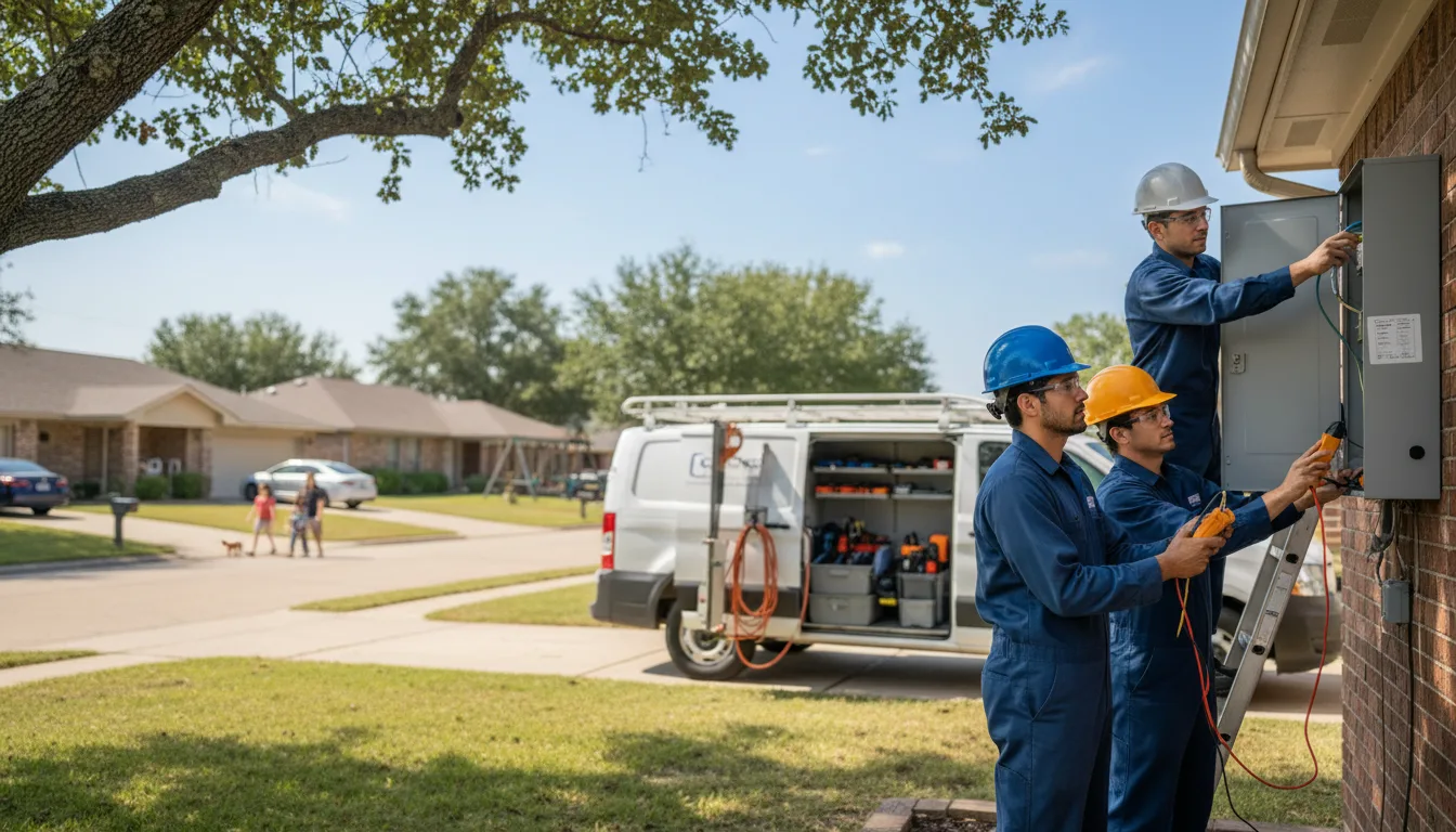 Certified electrician providing emergency electrical services in Glenwood, IA